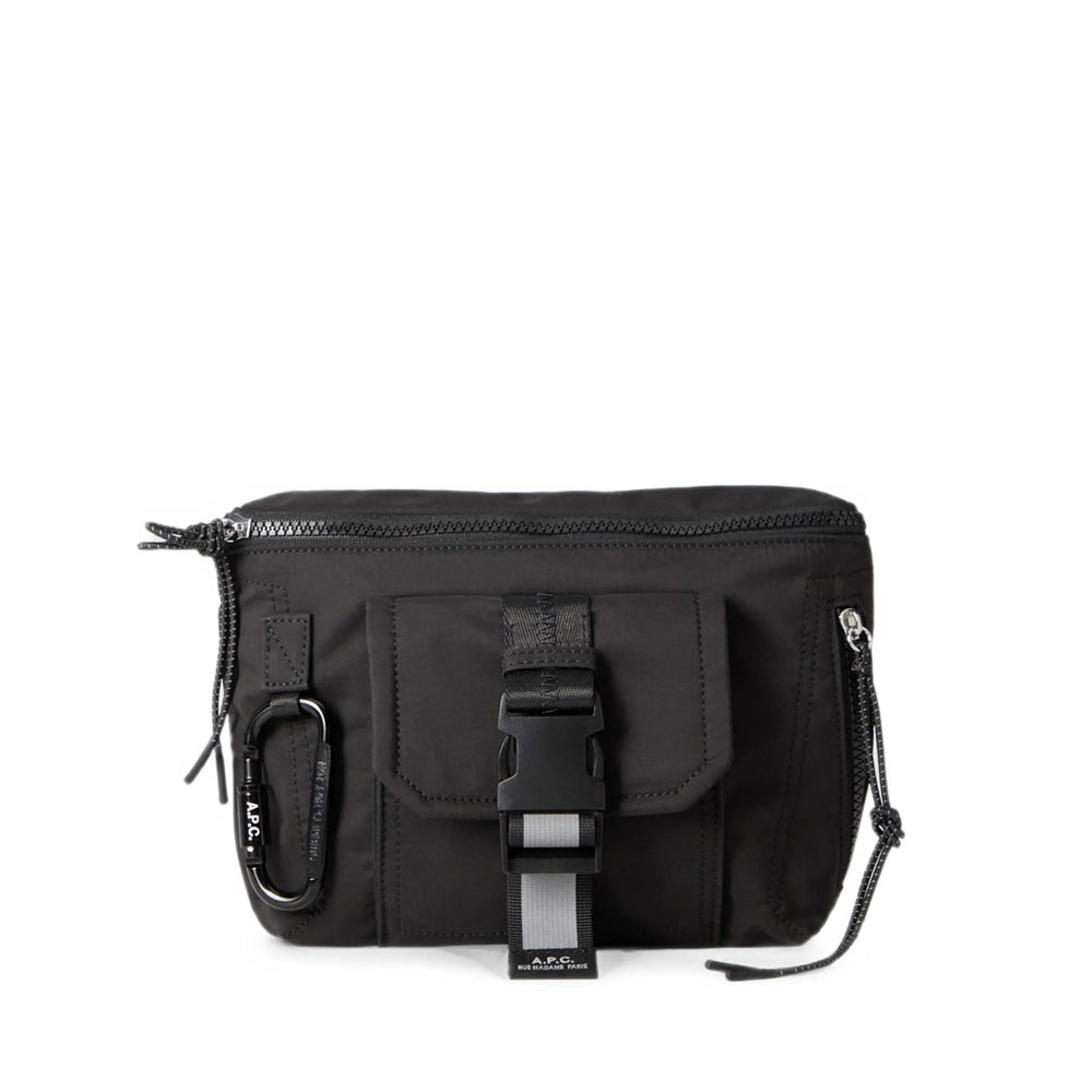 A.P.C. Black Belt Bags Men A.P.C.