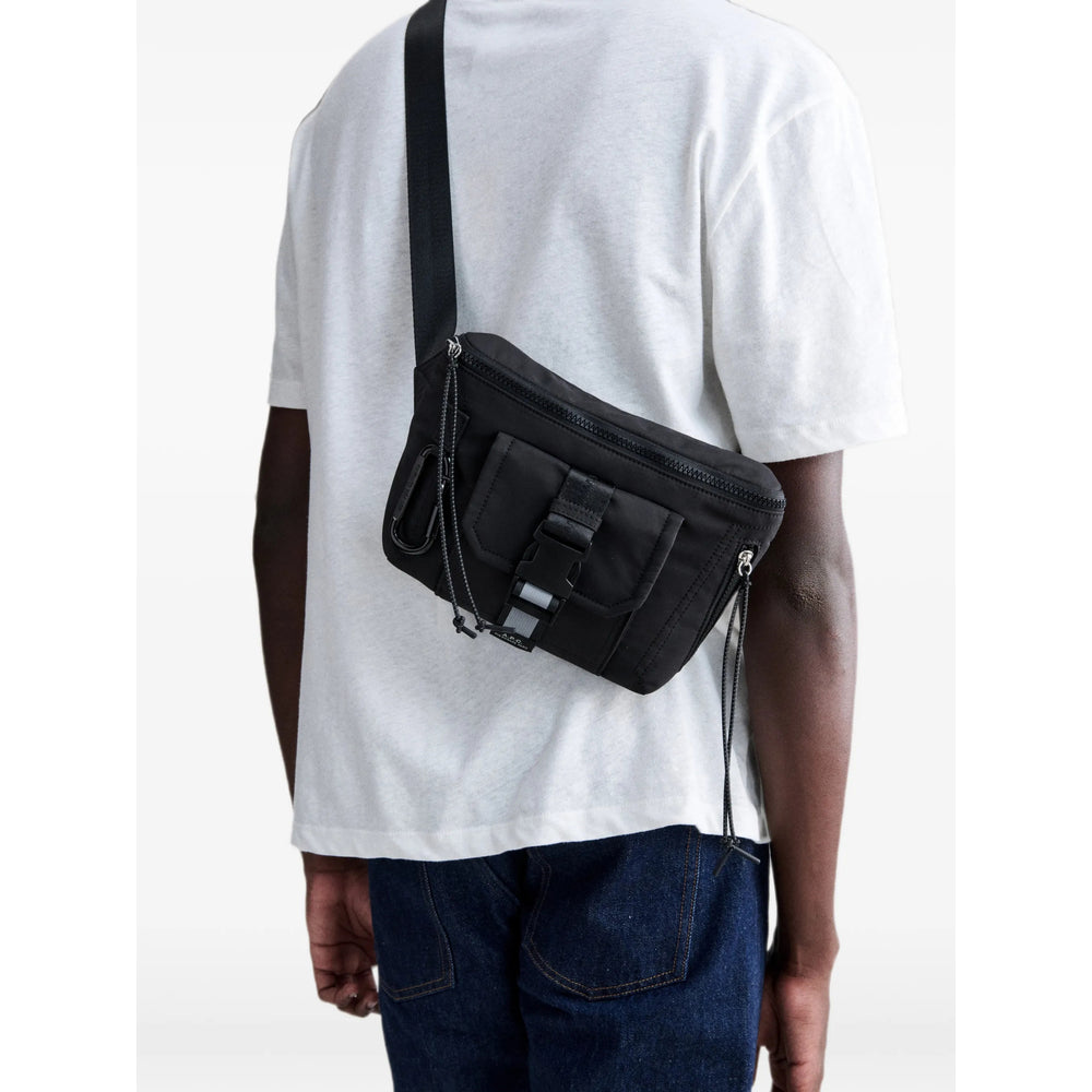 A.P.C. Black Belt Bags Men A.P.C.