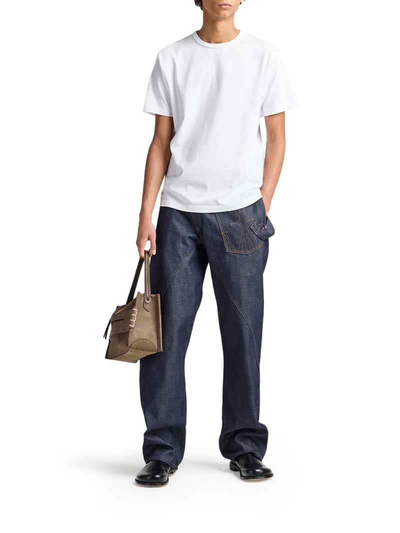J.W.Anderson Men T-Shirt With Embroidered Anchor J.W. ANDERSON