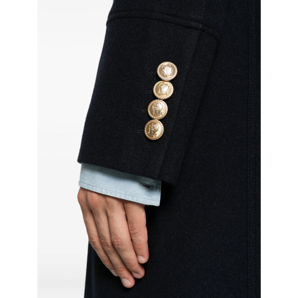 Brunello Cucinelli Blue Coats - Double Breasted Coats Men BRUNELLO CUCINELLI