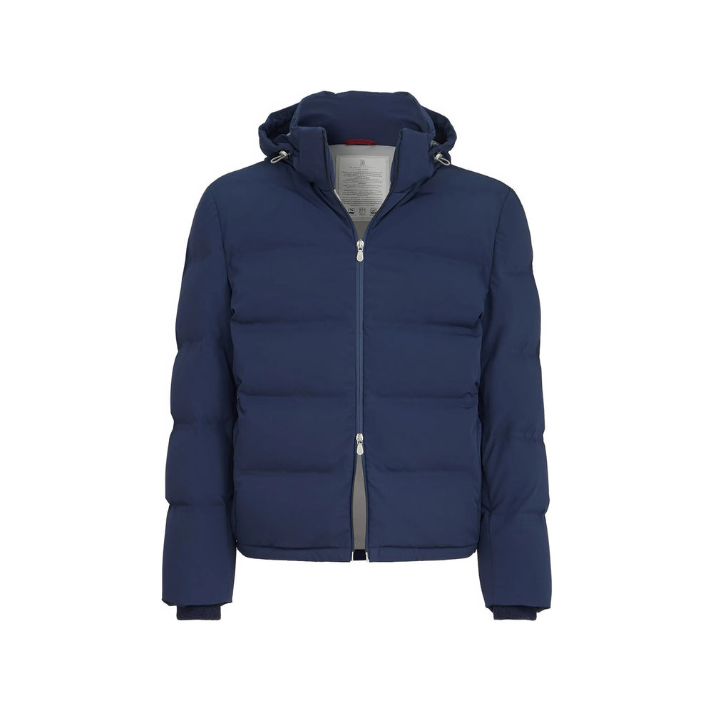 Brunello Cucinelli Blue Jackets - Padded & Down Jackets Men BRUNELLO CUCINELLI