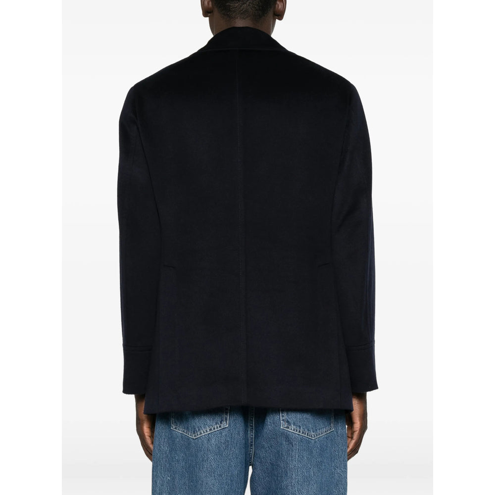 Brunello Cucinelli Blue Coats - Peacoats Men BRUNELLO CUCINELLI