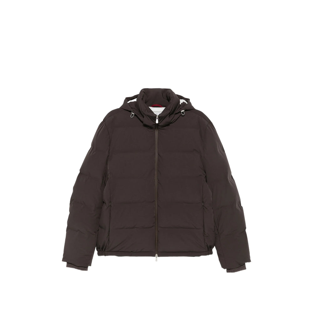 Brunello Cucinelli Brown Jackets - Puffer Jackets Women BRUNELLO CUCINELLI