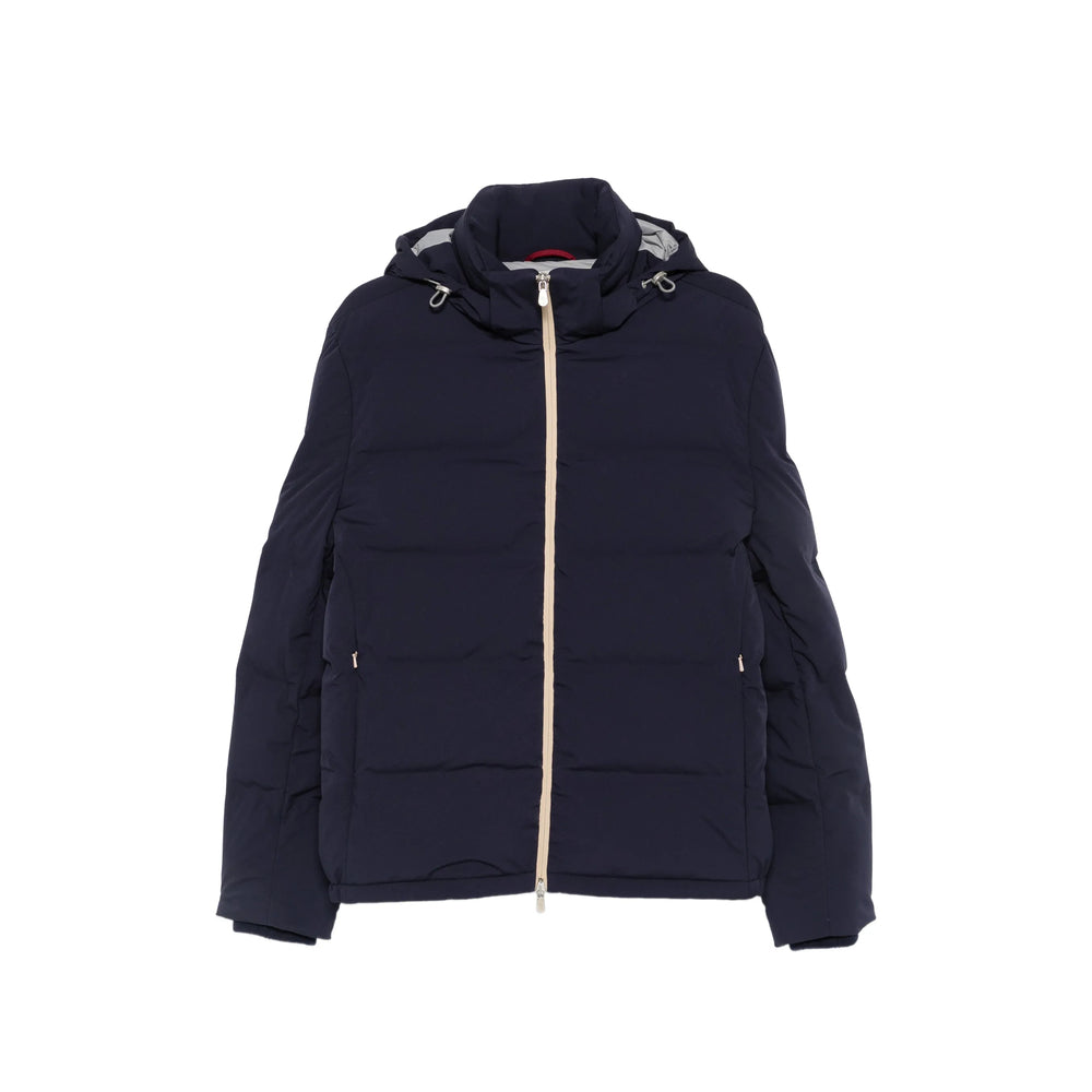 Brunello Cucinelli Blue Jackets - Hooded Jackets Men BRUNELLO CUCINELLI