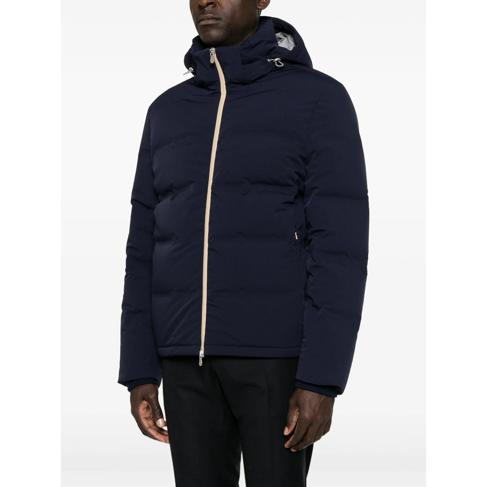 Brunello Cucinelli Blue Jackets - Hooded Jackets Men BRUNELLO CUCINELLI