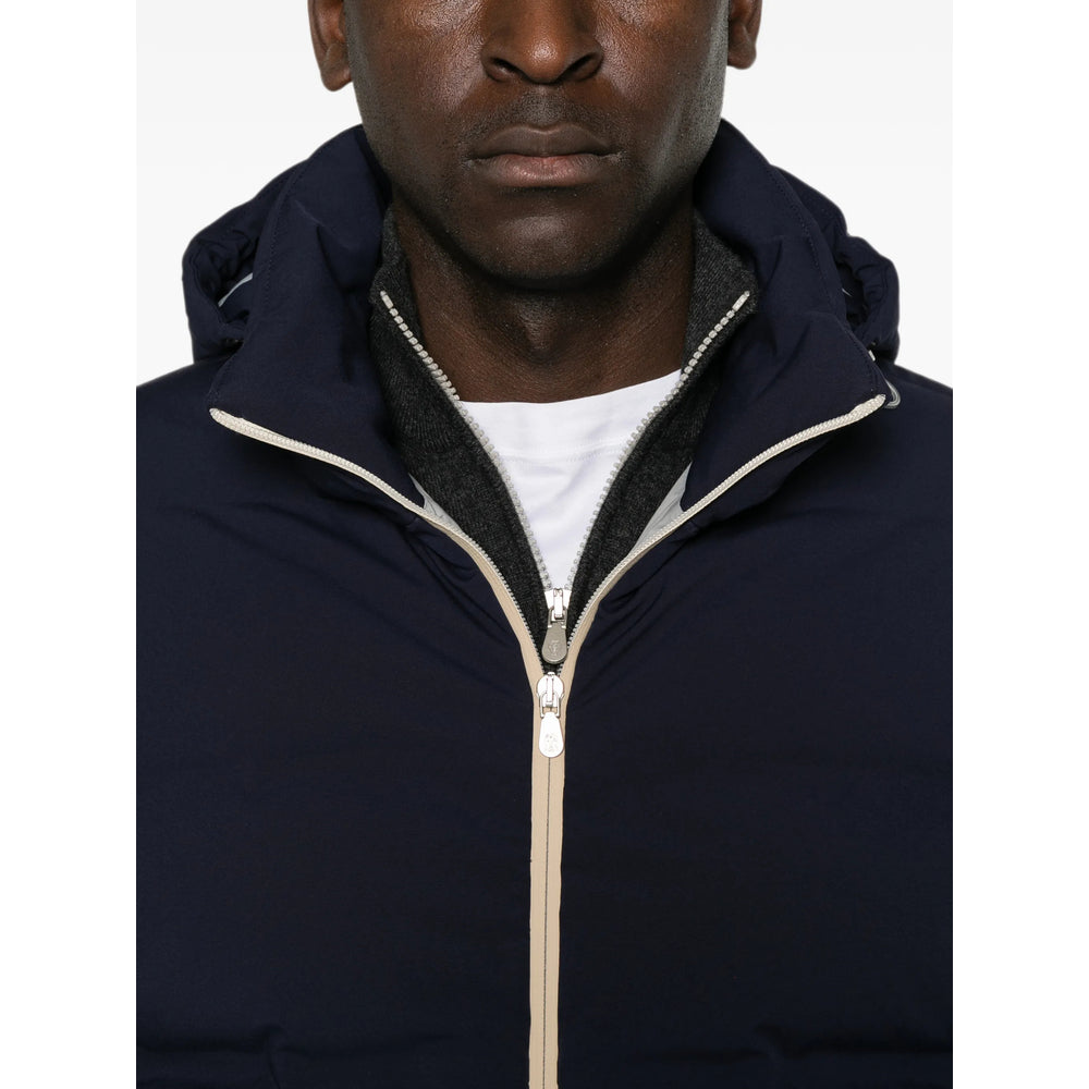 Brunello Cucinelli Blue Jackets - Hooded Jackets Men BRUNELLO CUCINELLI