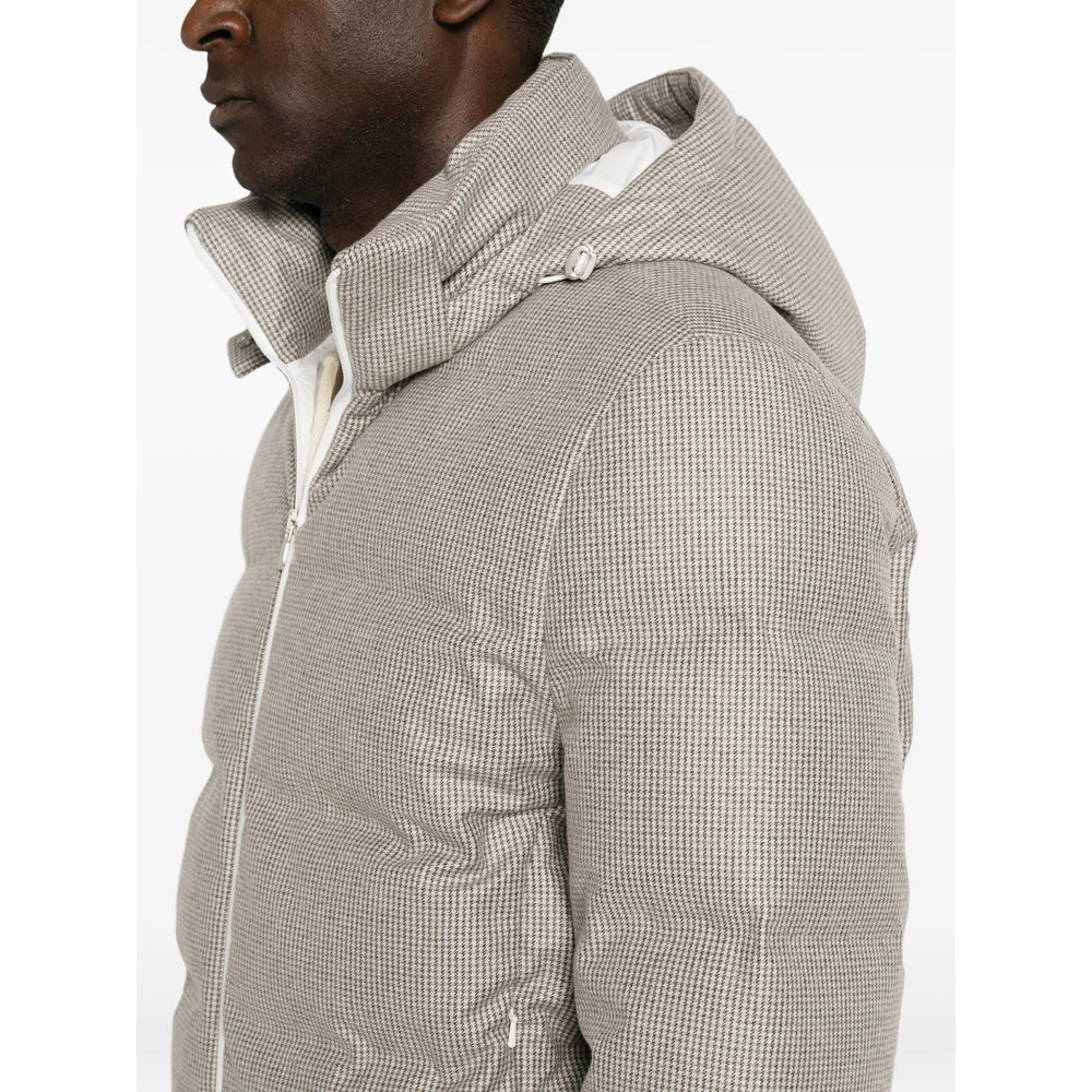 Brunello Cucinelli Grey Jackets - Padded & Down Jackets Men BRUNELLO CUCINELLI