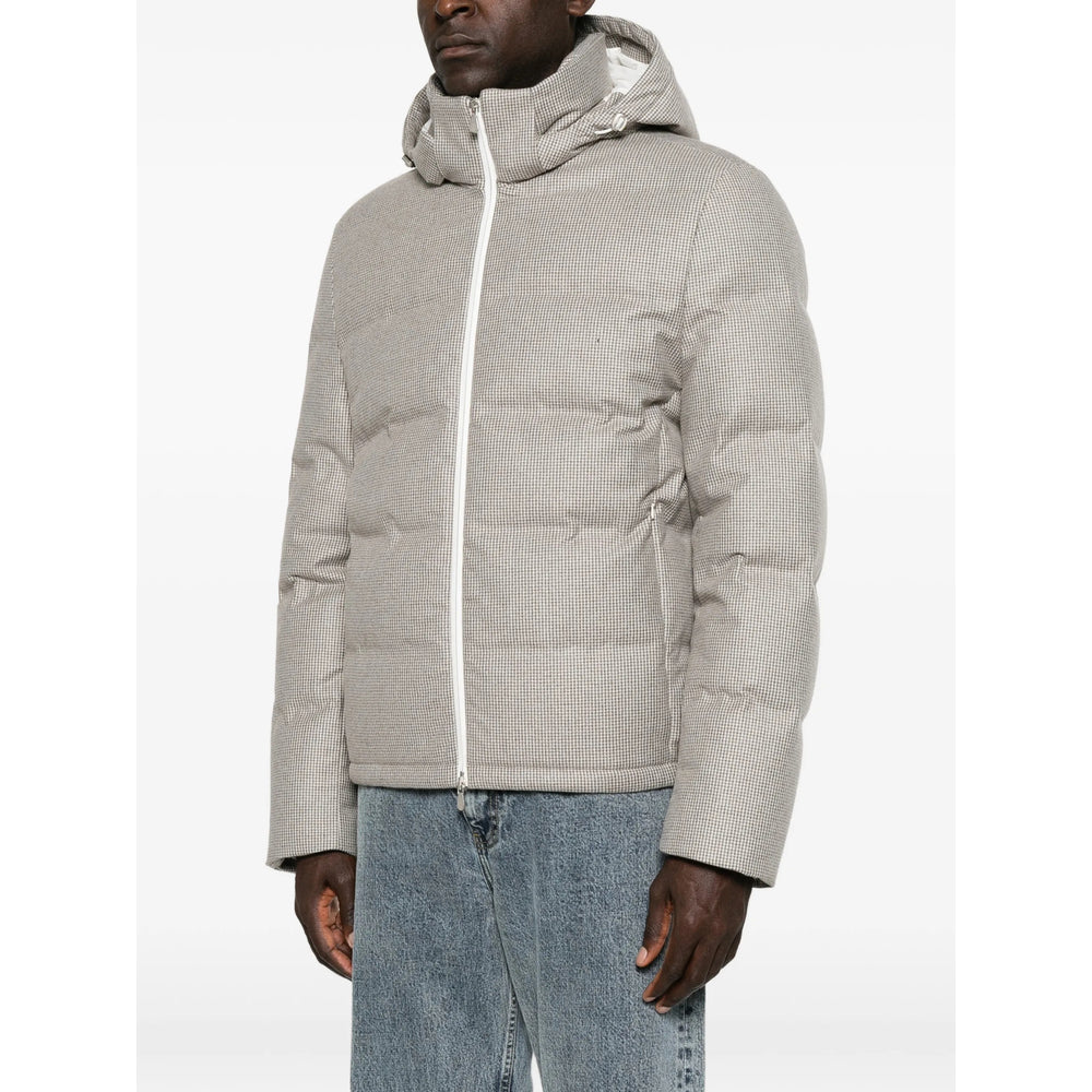 Brunello Cucinelli Grey Jackets - Padded & Down Jackets Men BRUNELLO CUCINELLI
