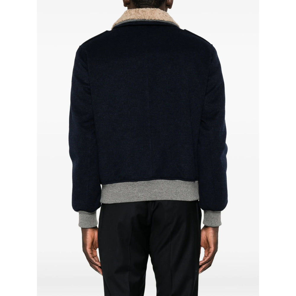 Brunello Cucinelli Blue Jackets - Bomber Jackets Men BRUNELLO CUCINELLI