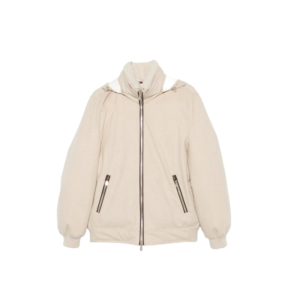Brunello Cucinelli Neutrals Jackets - Hooded Jackets Men BRUNELLO CUCINELLI