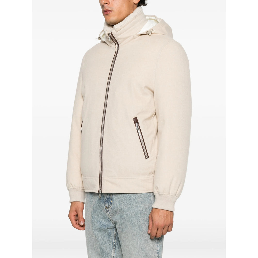 Brunello Cucinelli Neutrals Jackets - Hooded Jackets Men BRUNELLO CUCINELLI