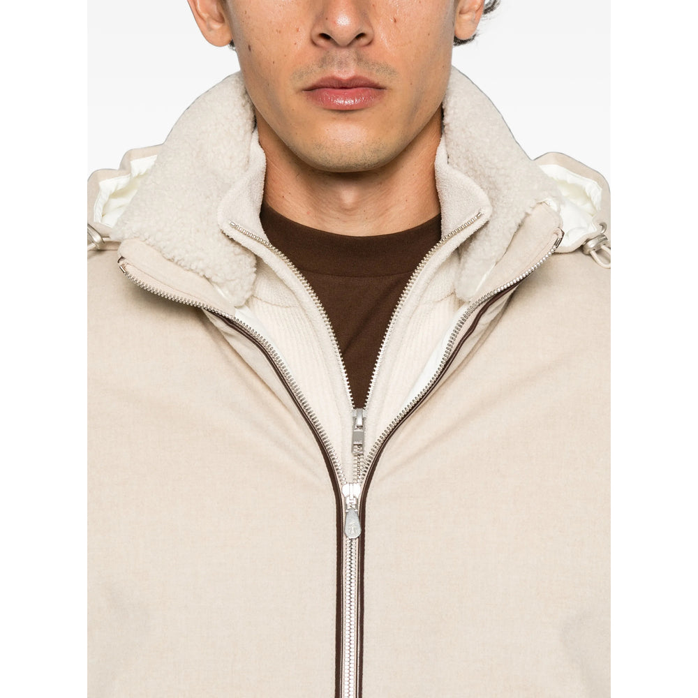 Brunello Cucinelli Neutrals Jackets - Hooded Jackets Men BRUNELLO CUCINELLI