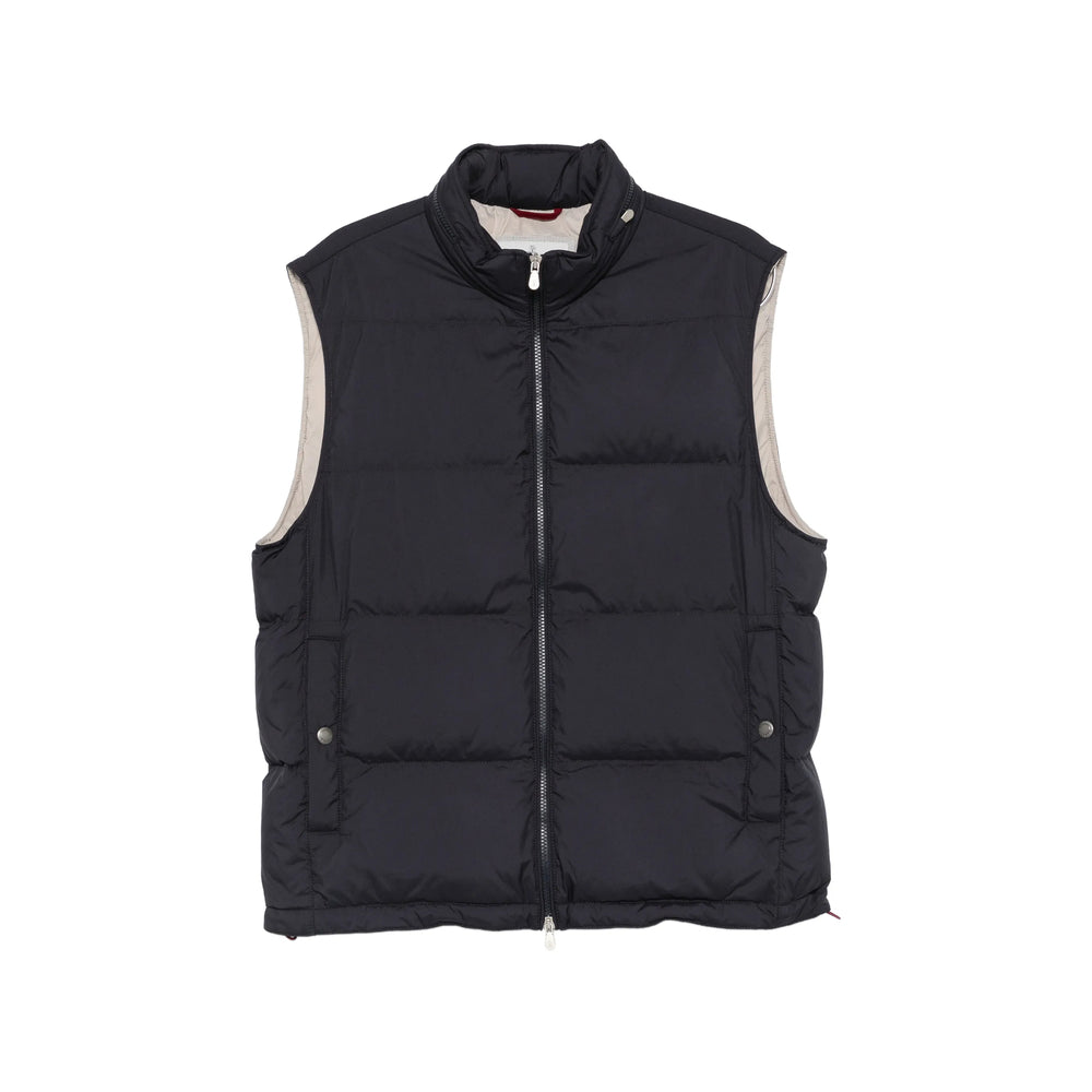 Brunello Cucinelli Blue Jackets - Waistcoats & Gilets Men BRUNELLO CUCINELLI
