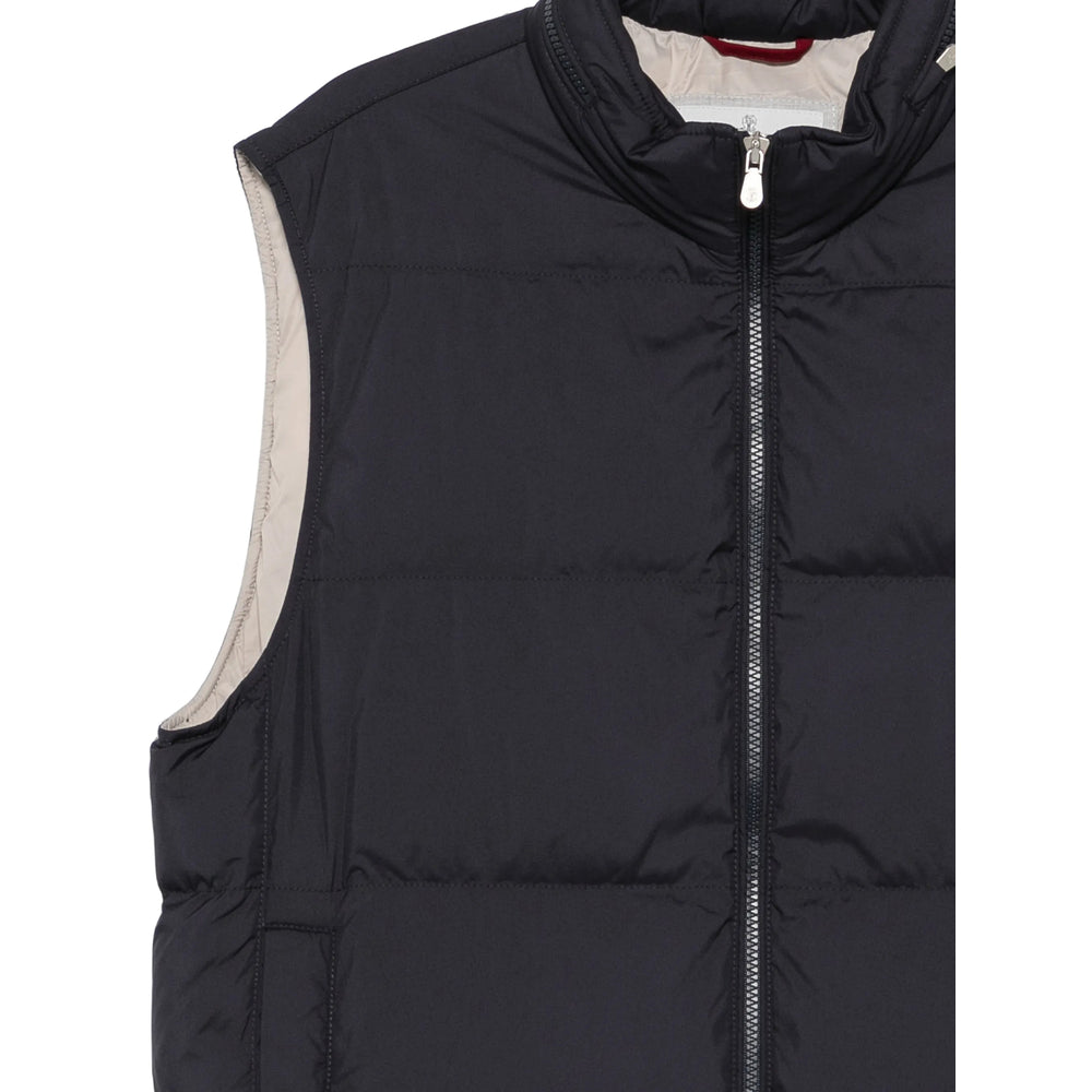 Brunello Cucinelli Blue Jackets - Waistcoats & Gilets Men BRUNELLO CUCINELLI