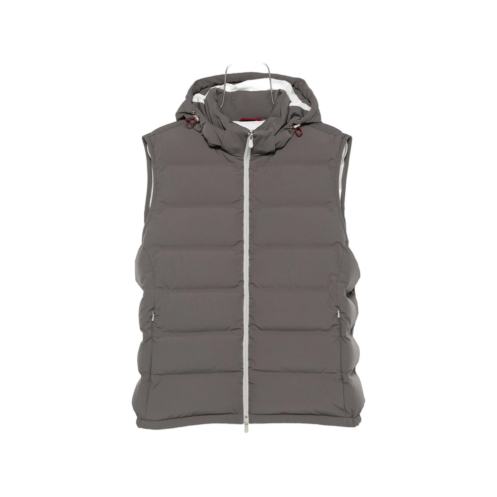 Brunello Cucinelli Grey Jackets - Waistcoats & Gilets Men BRUNELLO CUCINELLI