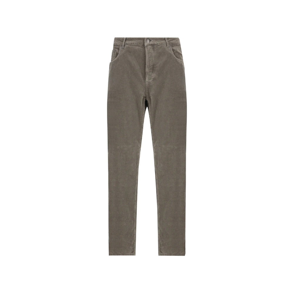 Brunello Cucinelli Grey Trousers - Regular & Straight-Leg Trousers Men BRUNELLO CUCINELLI