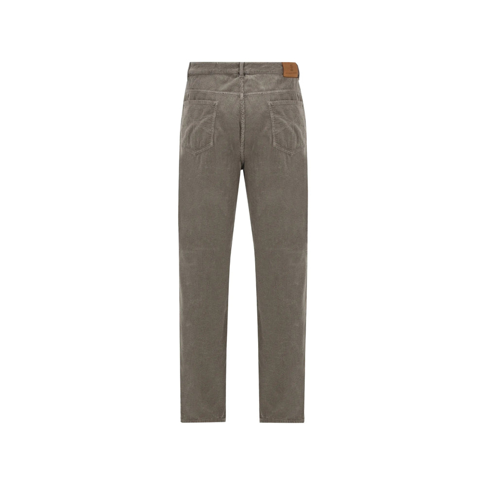 Brunello Cucinelli Grey Trousers - Regular & Straight-Leg Trousers Men BRUNELLO CUCINELLI