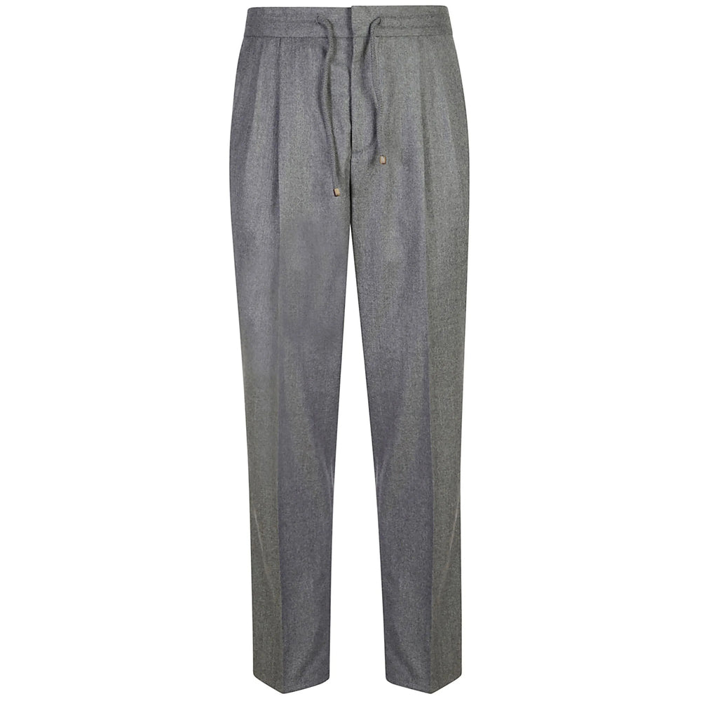 Brunello Cucinelli Grey Trousers - Regular & Straight-Leg Trousers Men BRUNELLO CUCINELLI