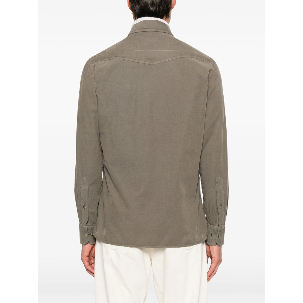 Brunello Cucinelli Green Shirts Men