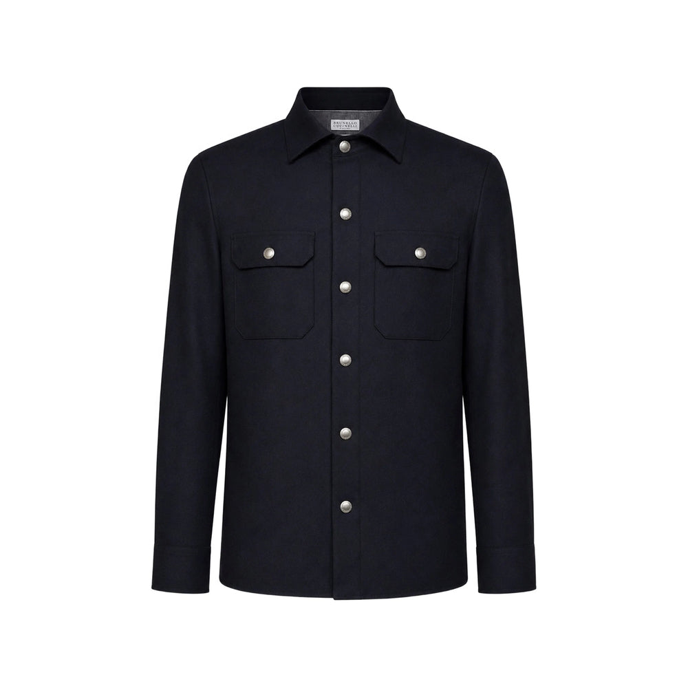 Brunello Cucinelli Blue Shirts Men BRUNELLO CUCINELLI