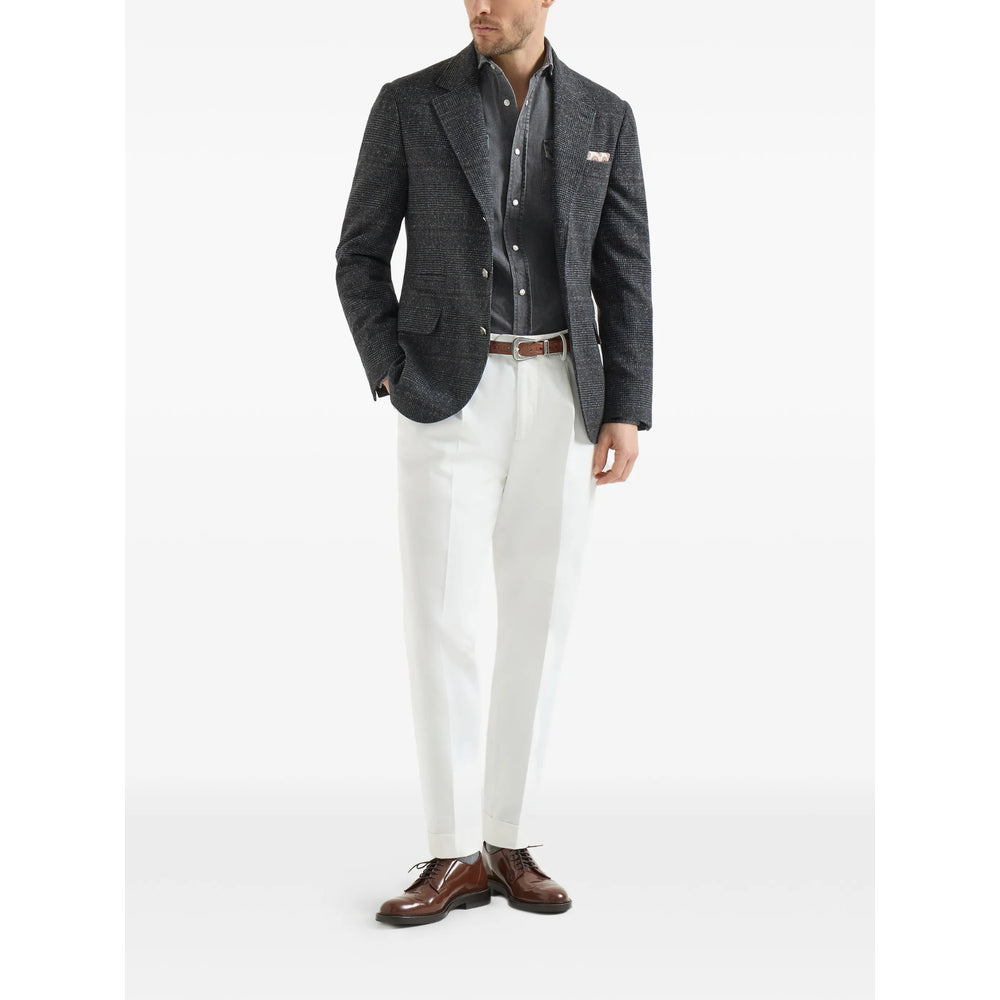 Brunello Cucinelli Grey Shirts Men
