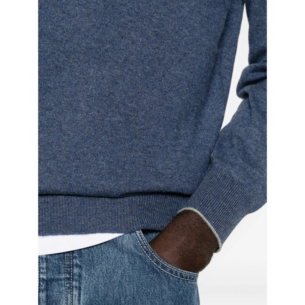 Brunello Cucinelli Blue Sweaters & Knitwear - Jumpers Men BRUNELLO CUCINELLI