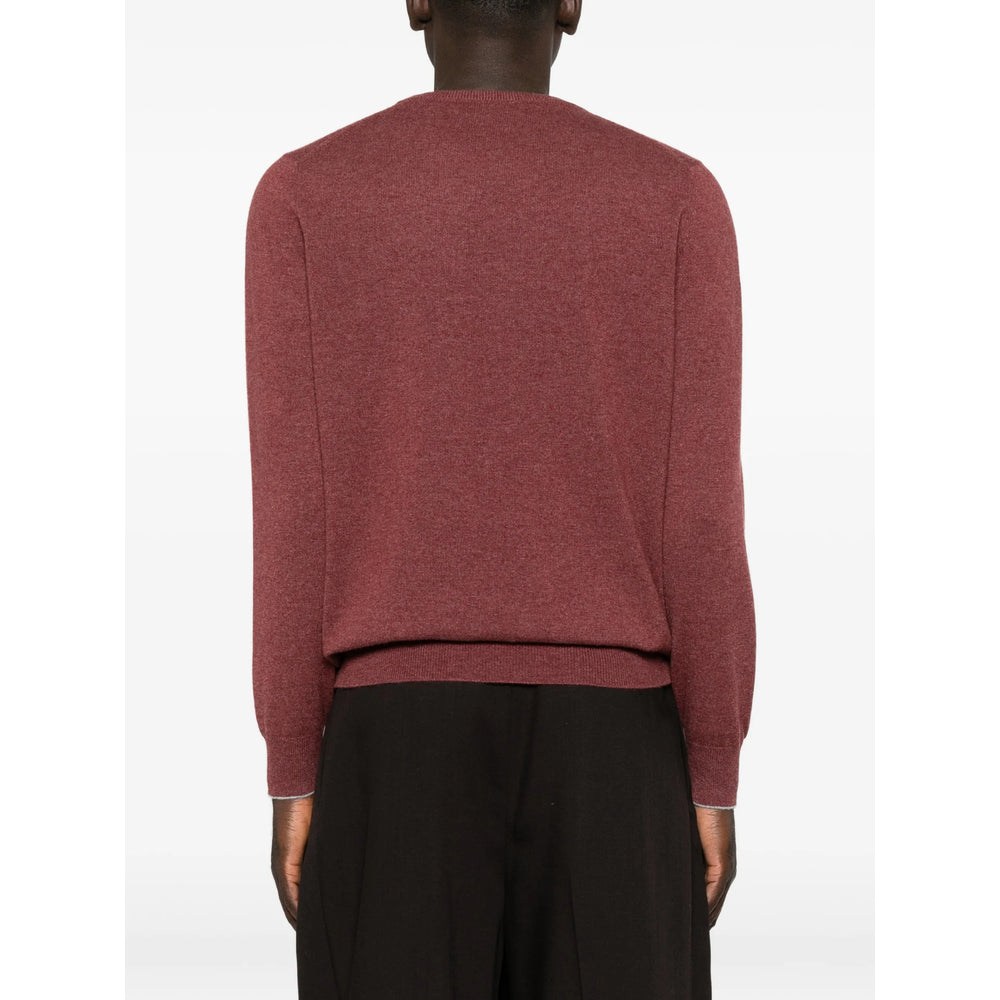 Brunello Cucinelli Red Sweaters & Knitwear - Jumpers Men BRUNELLO CUCINELLI