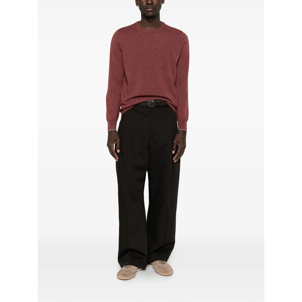 Brunello Cucinelli Red Sweaters & Knitwear - Jumpers Men BRUNELLO CUCINELLI