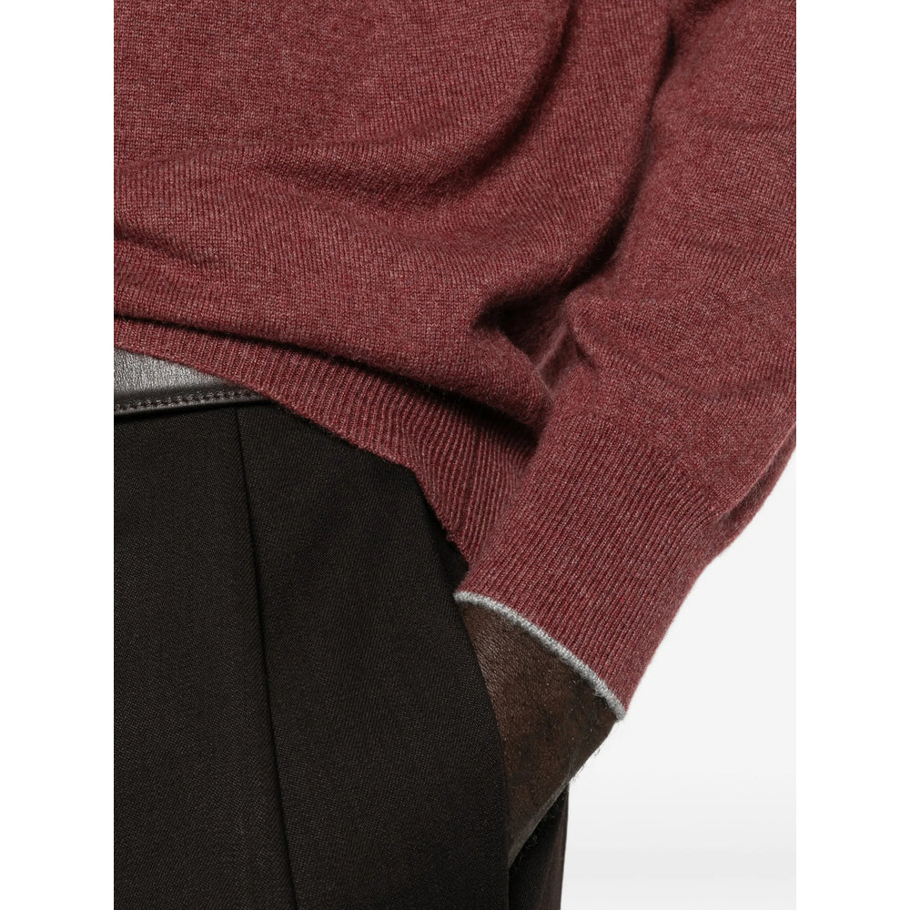 Brunello Cucinelli Red Sweaters & Knitwear - Jumpers Men BRUNELLO CUCINELLI