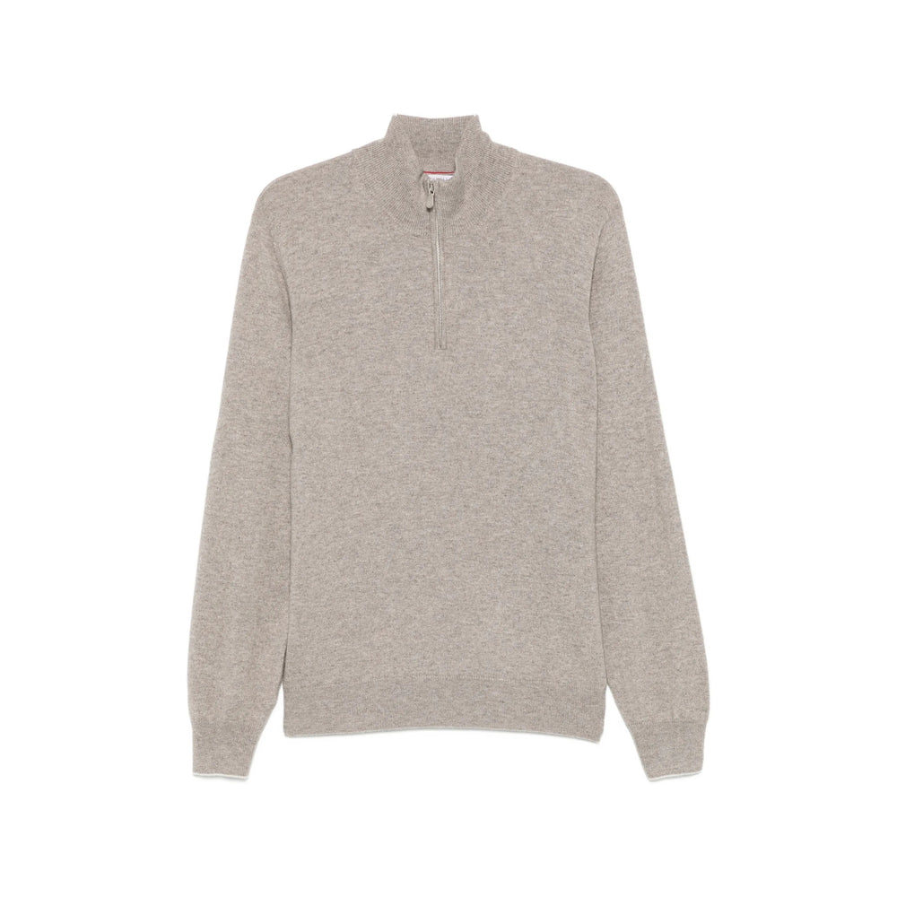 Brunello Cucinelli Neutrals Sweaters & Knitwear - Jumpers Men BRUNELLO CUCINELLI