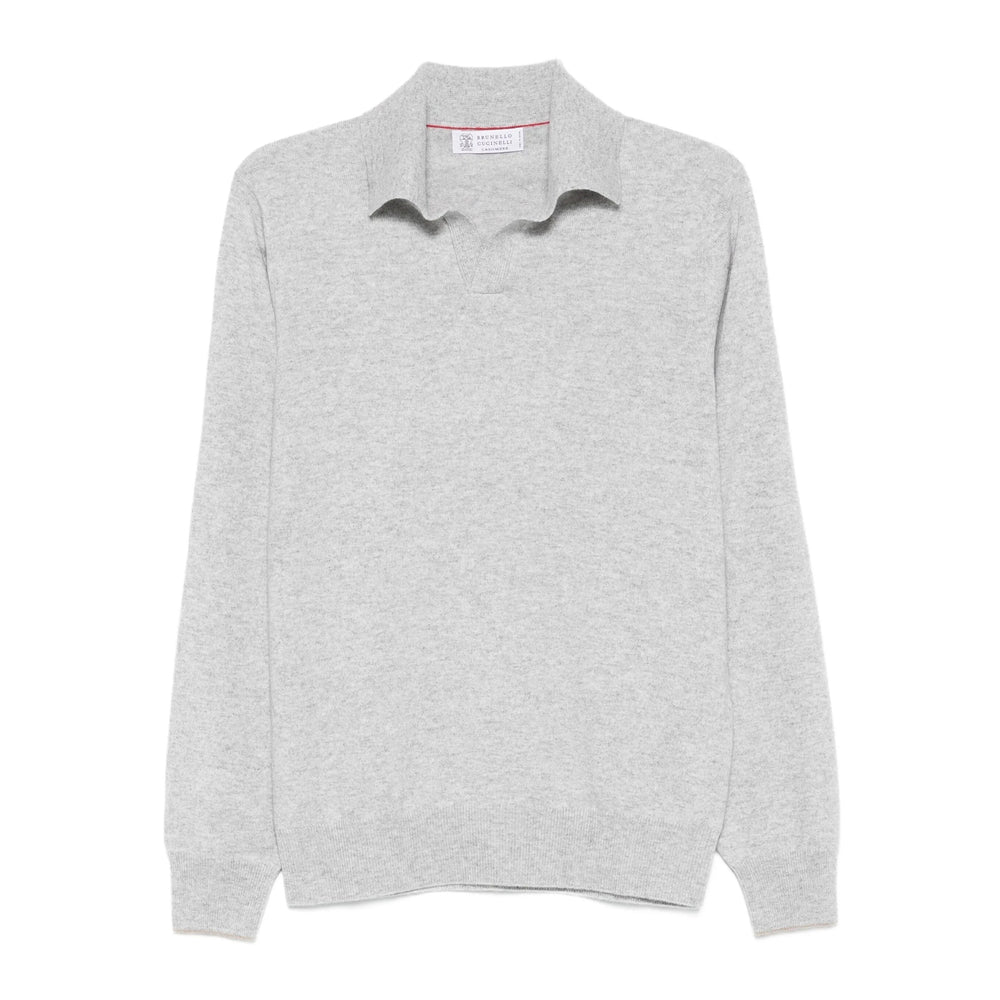 Brunello Cucinelli Grey Sweaters & Knitwear - Jumpers Men BRUNELLO CUCINELLI