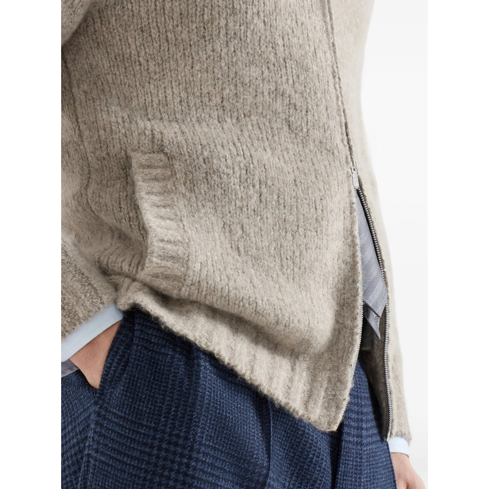 Brunello Cucinelli Neutrals Sweaters & Knitwear - Cardigans Men BRUNELLO CUCINELLI