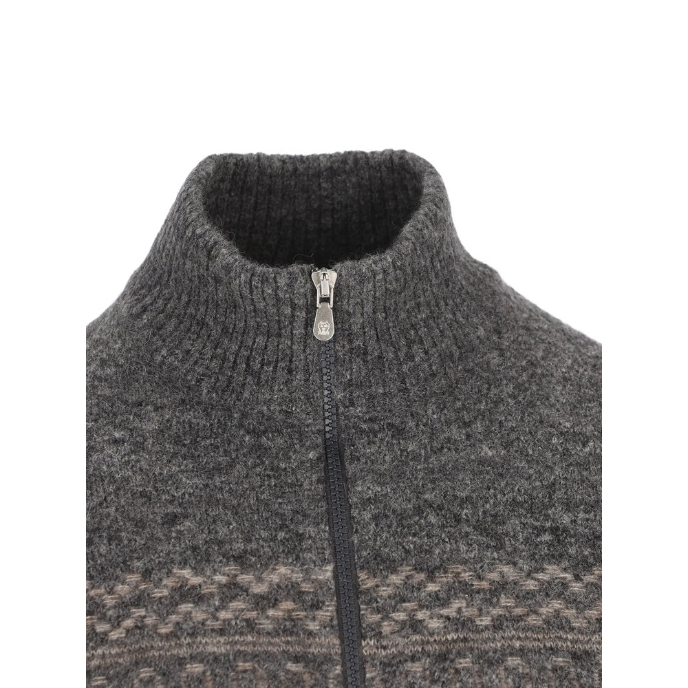 Brunello Cucinelli Grey Sweaters & Knitwear - Cardigans Men BRUNELLO CUCINELLI