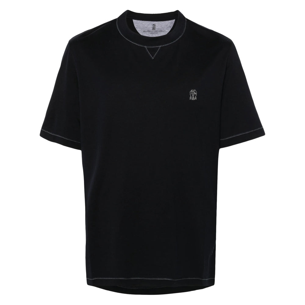 Brunello Cucinelli Blue T-Shirts & Vests - T-Shirts Men