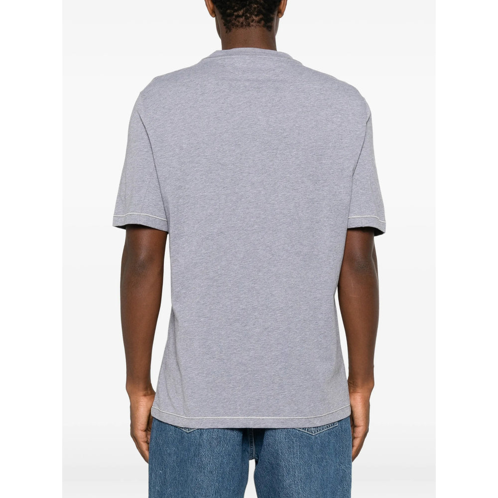 Brunello Cucinelli Grey T-Shirts & Vests - T-Shirts Men BRUNELLO CUCINELLI