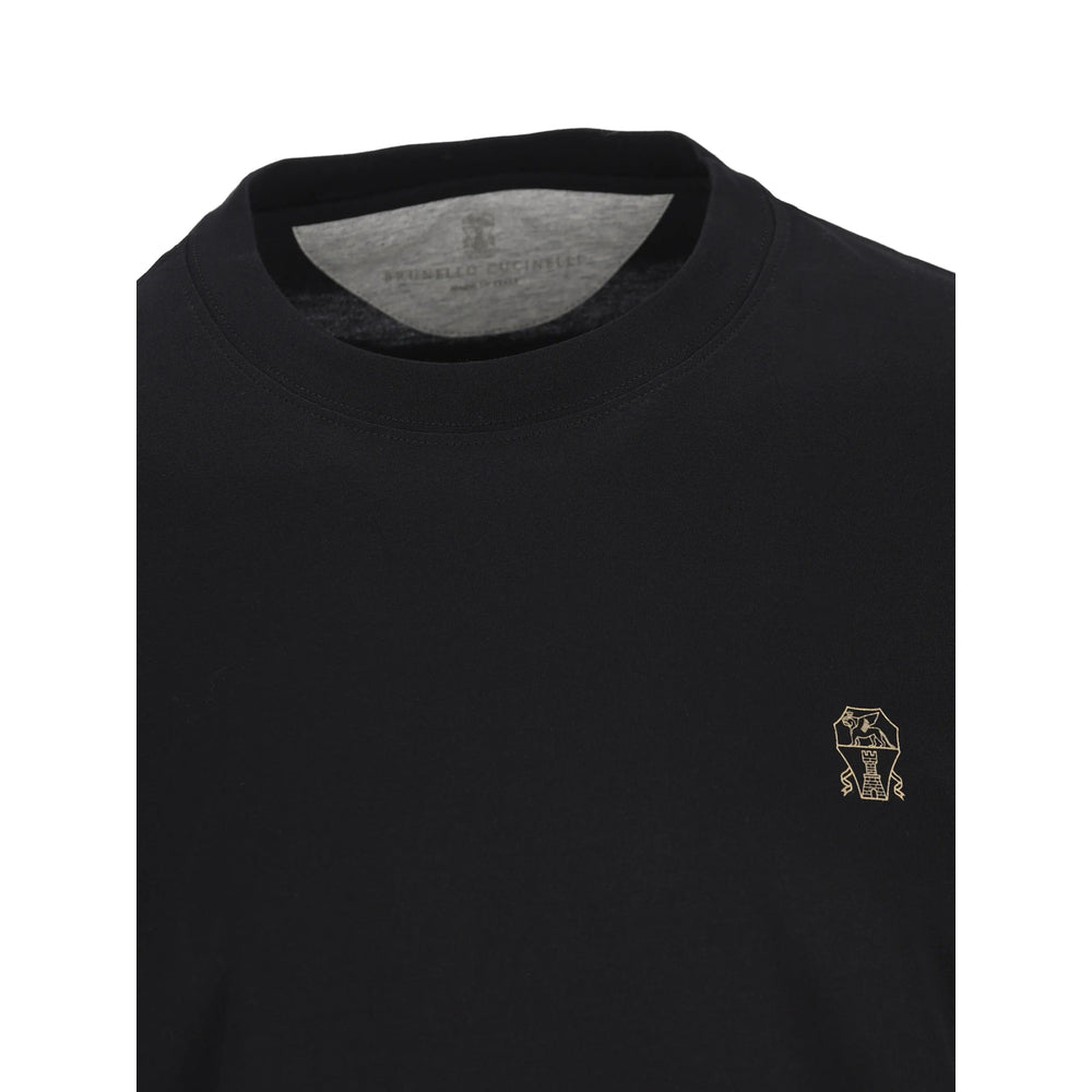 Brunello Cucinelli Black T-Shirts & Vests - T-Shirts Men BRUNELLO CUCINELLI