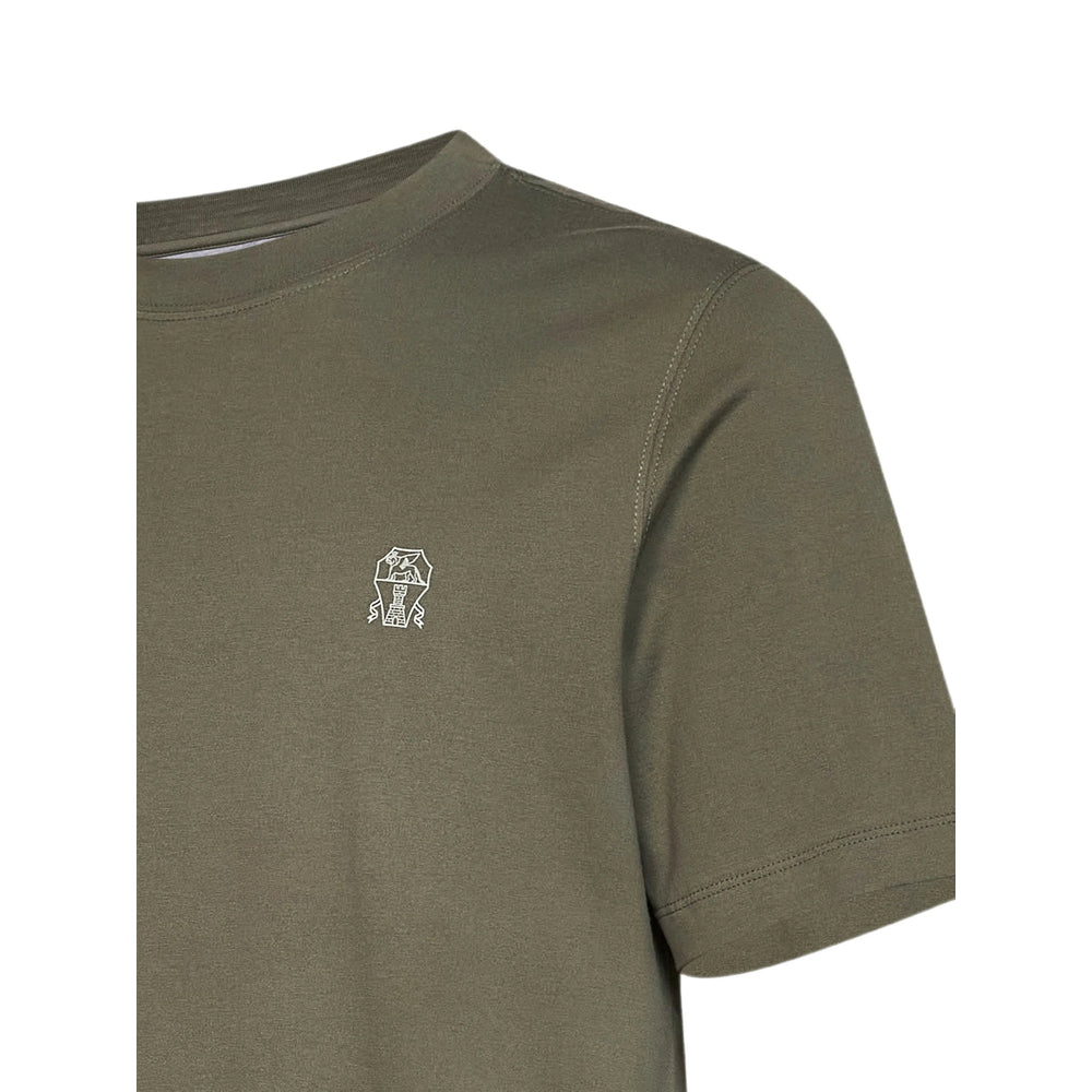 Brunello Cucinelli Green T-Shirts & Vests - T-Shirts Men BRUNELLO CUCINELLI