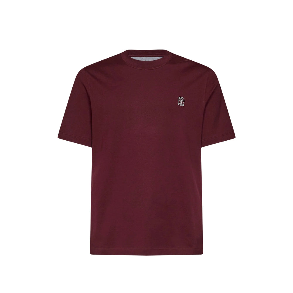 Brunello Cucinelli Red T-Shirts & Vests - T-Shirts Men BRUNELLO CUCINELLI
