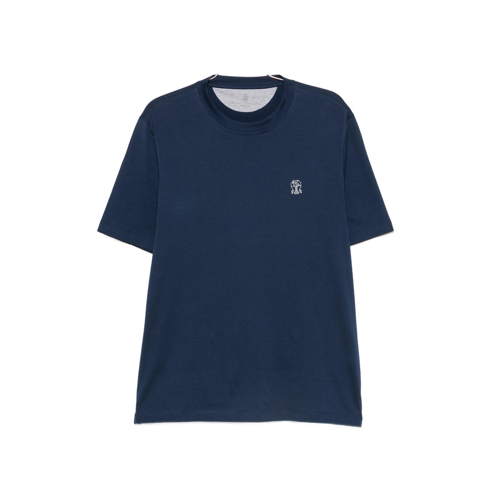 Brunello Cucinelli Blue T-Shirts & Vests - T-Shirts Men BRUNELLO CUCINELLI