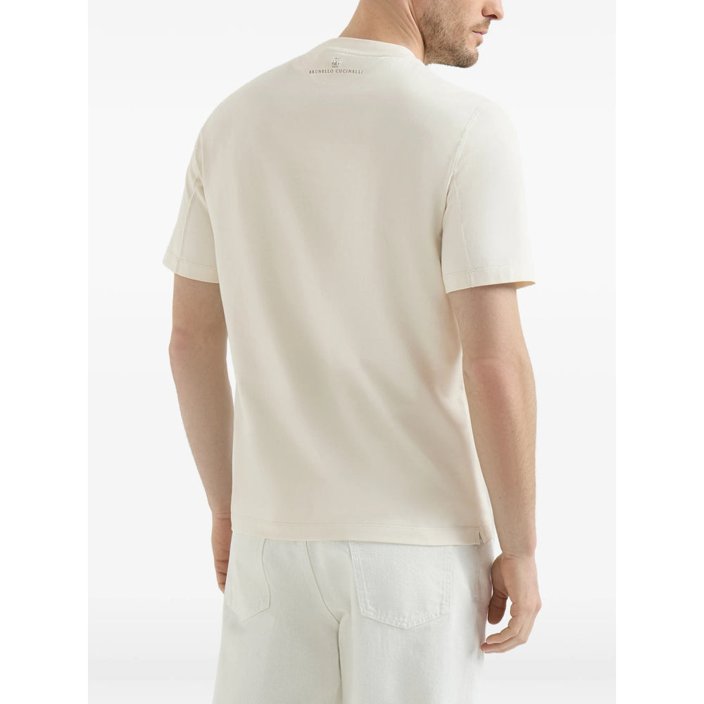 Brunello Cucinelli Neutrals T-Shirts & Vests - T-Shirts Men