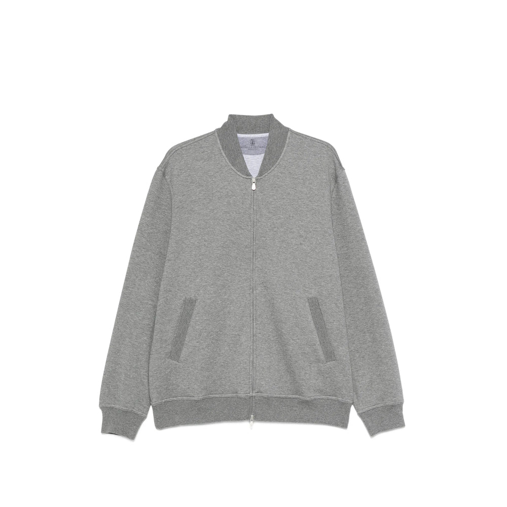Brunello Cucinelli Grey Sweaters & Knitwear - Sweatshirts Men BRUNELLO CUCINELLI