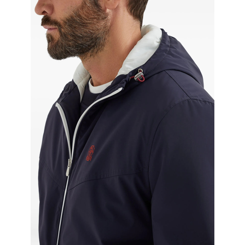 Brunello Cucinelli Blue Jackets - Bomber Jackets Men BRUNELLO CUCINELLI