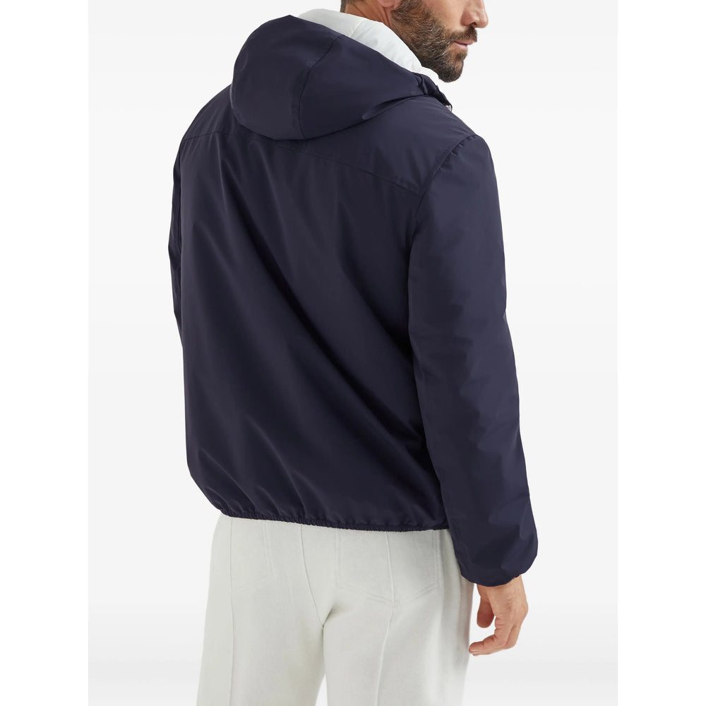 Brunello Cucinelli Blue Jackets - Bomber Jackets Men BRUNELLO CUCINELLI
