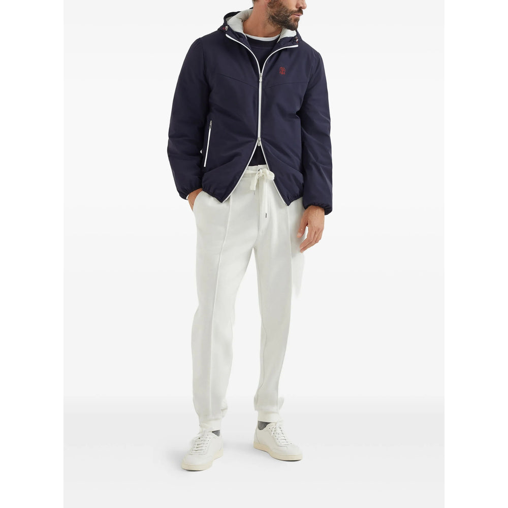 Brunello Cucinelli Blue Jackets - Bomber Jackets Men BRUNELLO CUCINELLI
