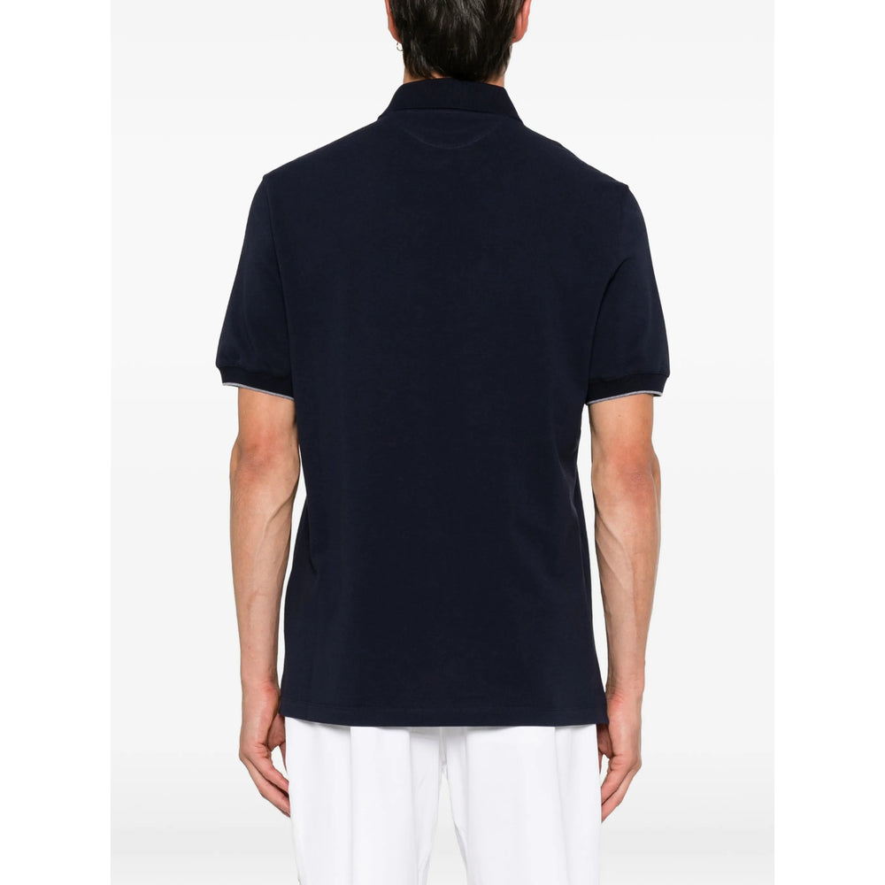 Brunello Cucinelli Blue Polo Shirts Men BRUNELLO CUCINELLI