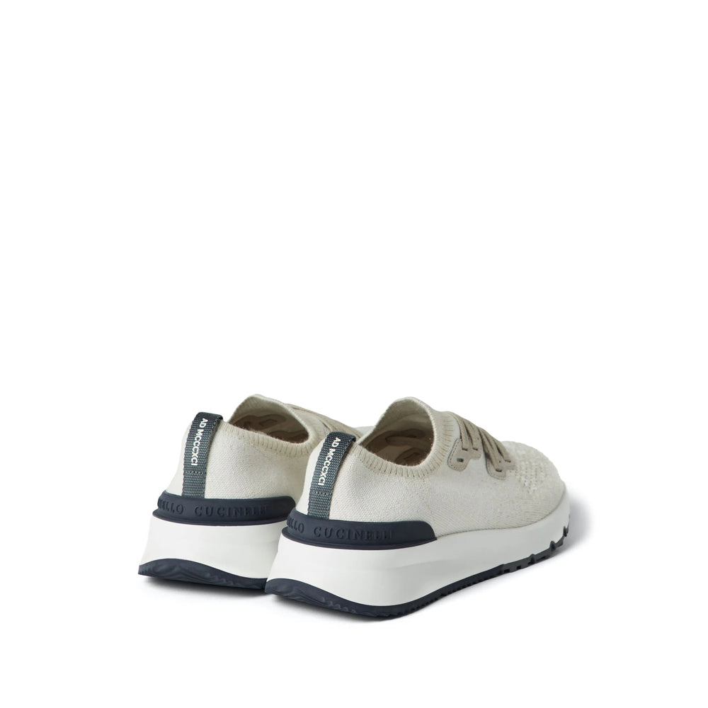 Brunello Cucinelli White Trainers - Low-Tops Men BRUNELLO CUCINELLI