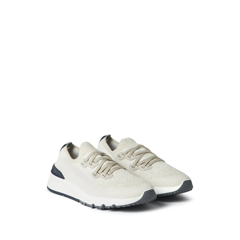 Brunello Cucinelli White Trainers - Low-Tops Men BRUNELLO CUCINELLI