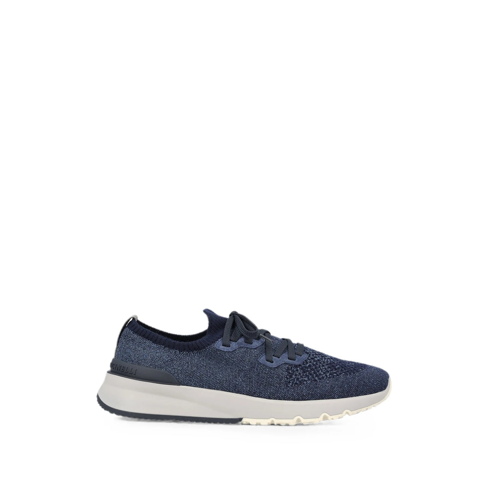 Brunello Cucinelli Blue Trainers - Low-Tops Men BRUNELLO CUCINELLI
