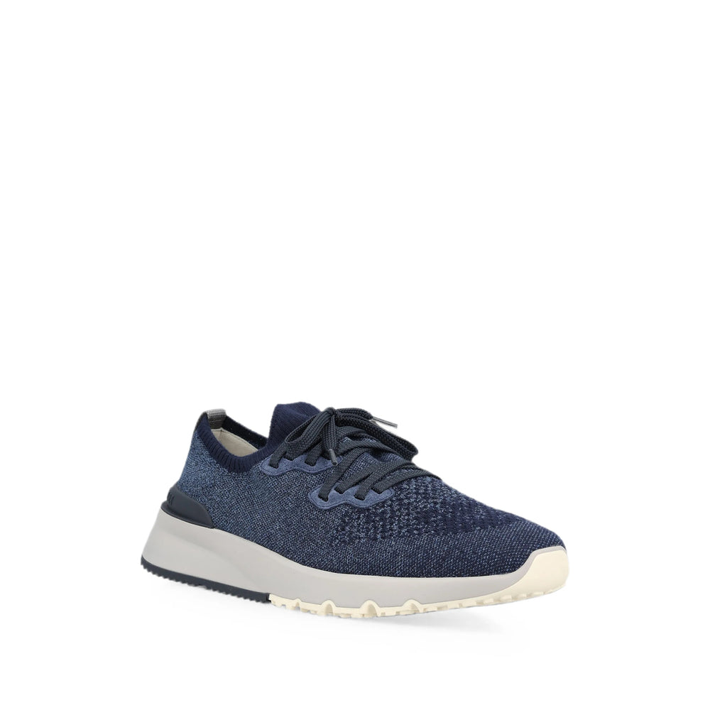 Brunello Cucinelli Blue Trainers - Low-Tops Men BRUNELLO CUCINELLI