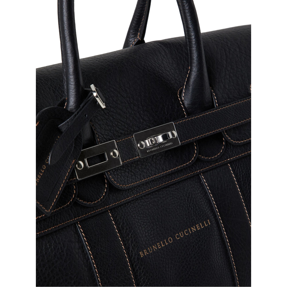 Brunello Cucinelli Black Luggage & Holdalls Men BRUNELLO CUCINELLI